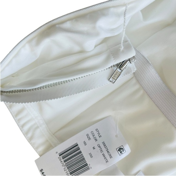 Ronny Kobo Medium Optic White Lunella Mini Sheath Dress Asymmetrical Neck $448 - Picture 10 of 15